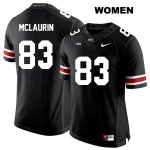 Women's NCAA Ohio State Buckeyes Terry McLaurin #83 College Stitched Authentic Nike White Number Black Football Jersey KN20G70KZ